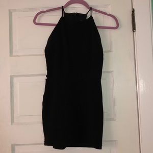 Black Dress with Slits on sides w/ built in bra